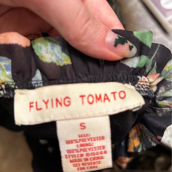 Flying Tomato Black Floral Long Sleeve Dress - Picture 3 of 3